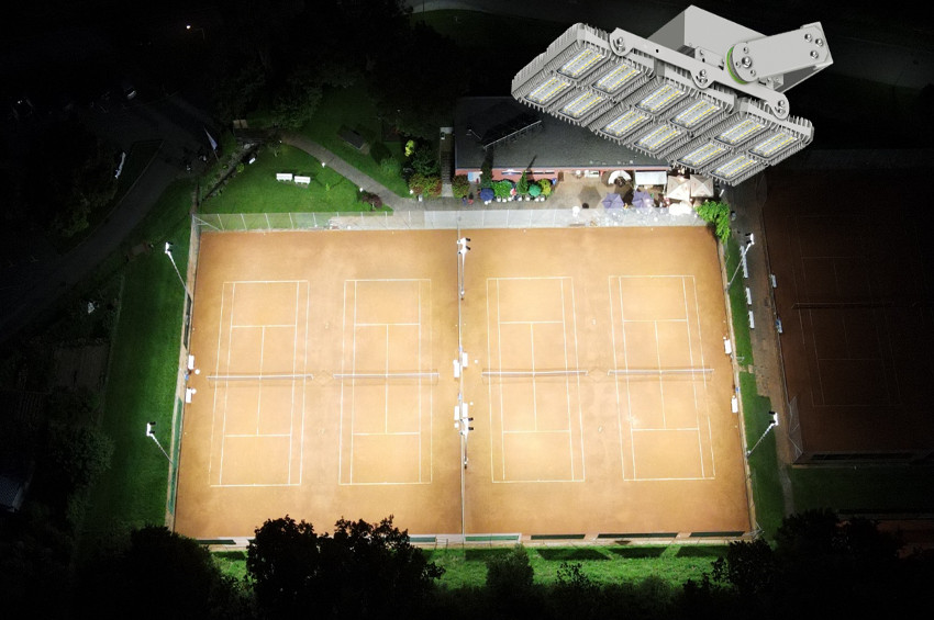 LED Beleuchtung Tennis Outdoor im Freien