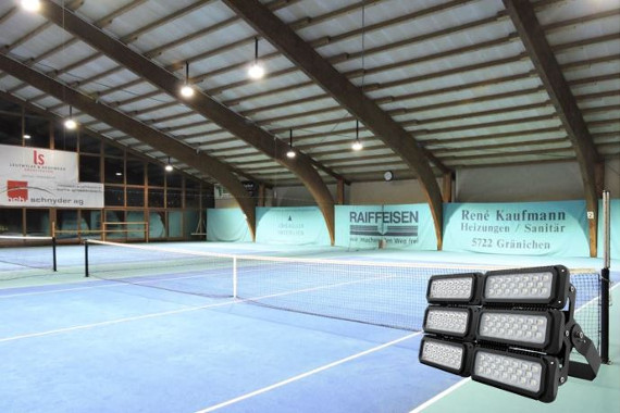 LED Tennis Flutlicht halle Beleuchtung