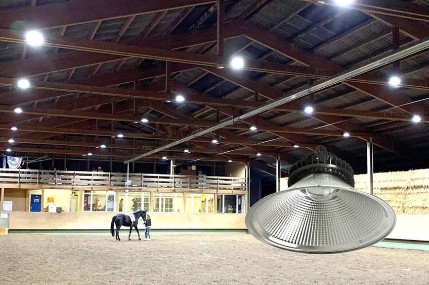 LED Beleuchtung reitsport reithalle pferde